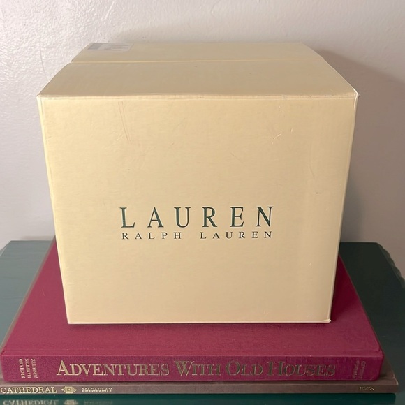 Ralph Lauren Emma Pattern VTG Glass Goblets Set of 4 in Original Box - Picture 2 of 8